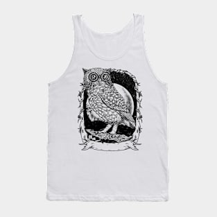 Owl art Tank Top